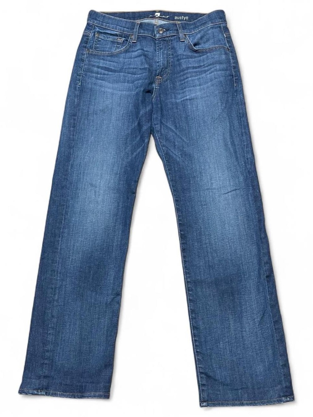 7 For All Mankind Austyn Jeans Mens 31x32 Blue Luxe Performance Relaxed Straight